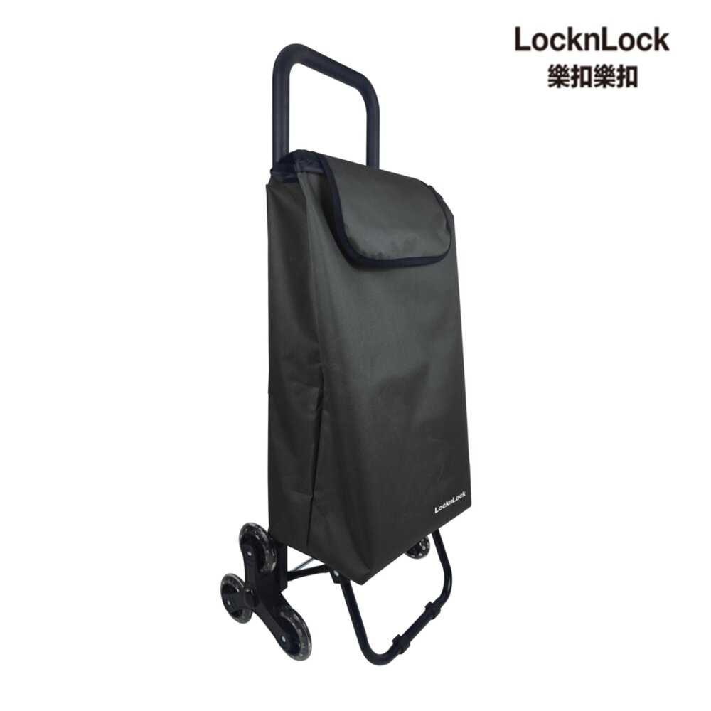 LOCKLOCK樂扣樂扣 韓風Azuma  38L保溫保冷大容量購物車(岩灰色)   推車 菜籃車 折疊車  可爬梯-細節圖2