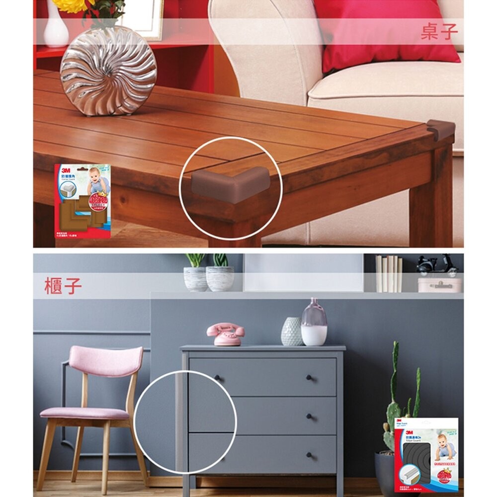 3M 兒童安全防護邊條2M：褐色 /灰色/ 米白色 /粉藍色 /粉紅色/ 粉綠色-細節圖8