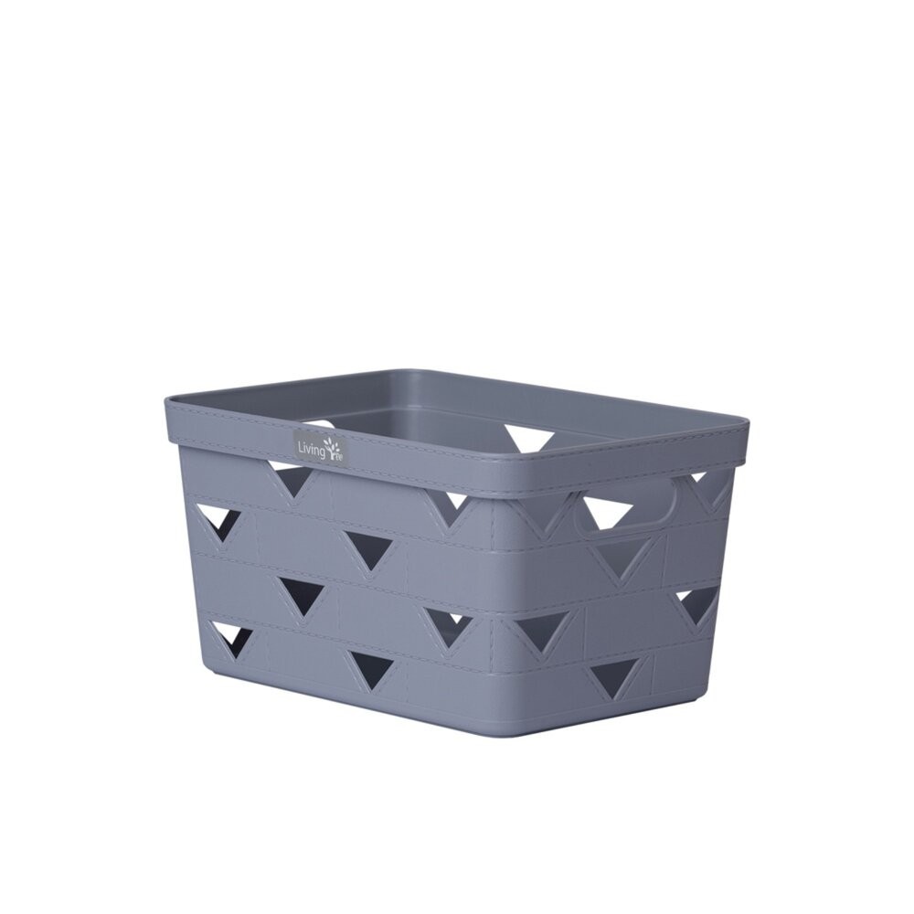 Living Tree 仿皮收納籃(小)灰HXP00566G/(小)白HXP00566W-細節圖2