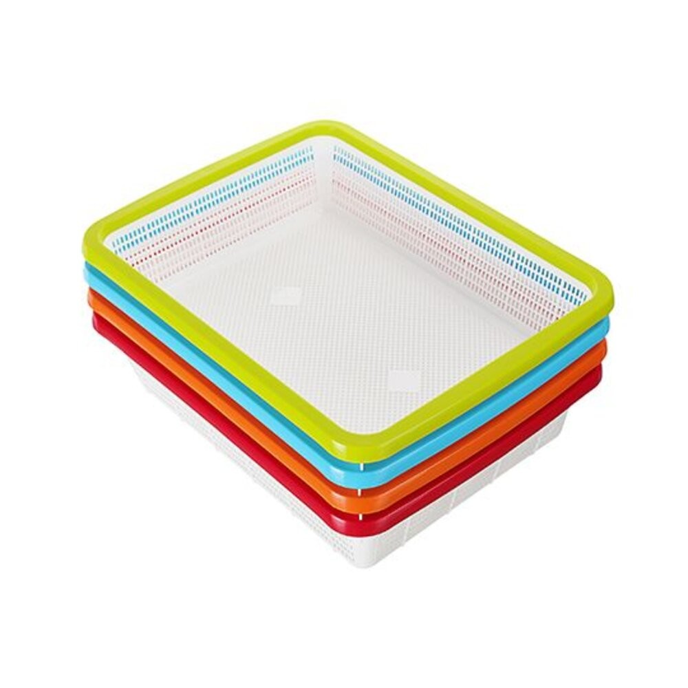 聯府 400雙色長方籃 P2-0090 收納籃-細節圖4