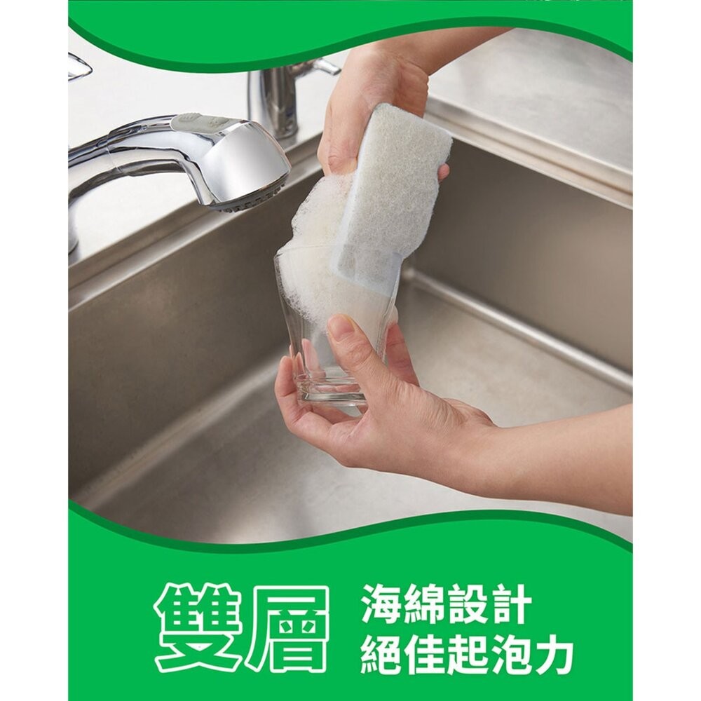 3M  百利日系3層海綿菜瓜布2片裝-淺灰柔刷(WS-77KGY) / 深灰去漬( KES-01KGY)-細節圖6