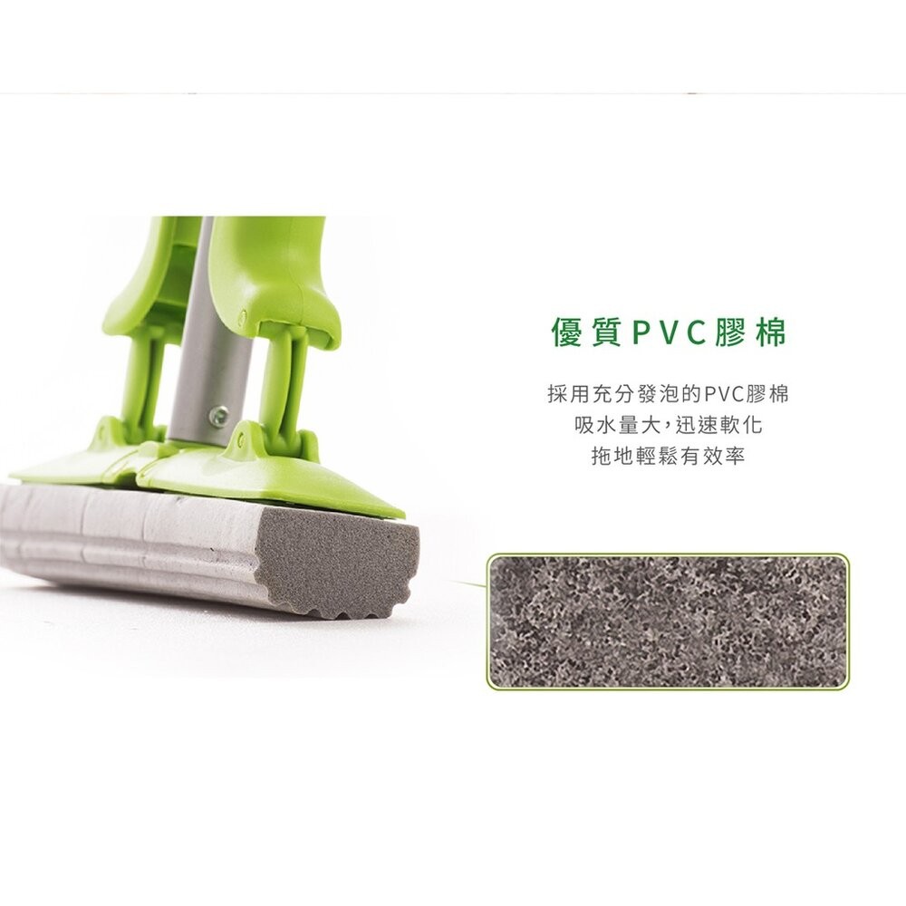 3M 百利輕巧型吸水膠棉拖把特惠組(1桿3頭)  買就送黃色加長絨裡手套(隨機)-細節圖3