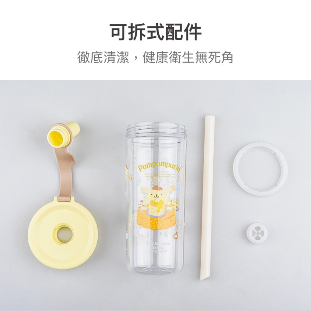 樂扣樂扣 嚼對FUN飲吸管杯 750ml/珍奶杯/手搖杯(三麗鷗聯名/大容量/手搖飲適用)人魚漢頓/大耳狗/布丁狗/庫洛-細節圖7