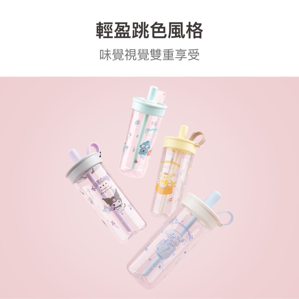 樂扣樂扣 嚼對FUN飲吸管杯 750ml/珍奶杯/手搖杯(三麗鷗聯名/大容量/手搖飲適用)人魚漢頓/大耳狗/布丁狗/庫洛-細節圖8