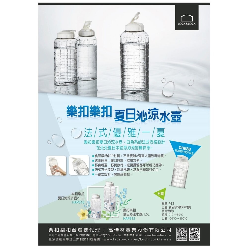 樂扣樂扣  夏日沁涼水壺1.5L 莫蘭迪藍(HAP812MBLU)莫蘭迪綠(HAP812MMIT)-細節圖3