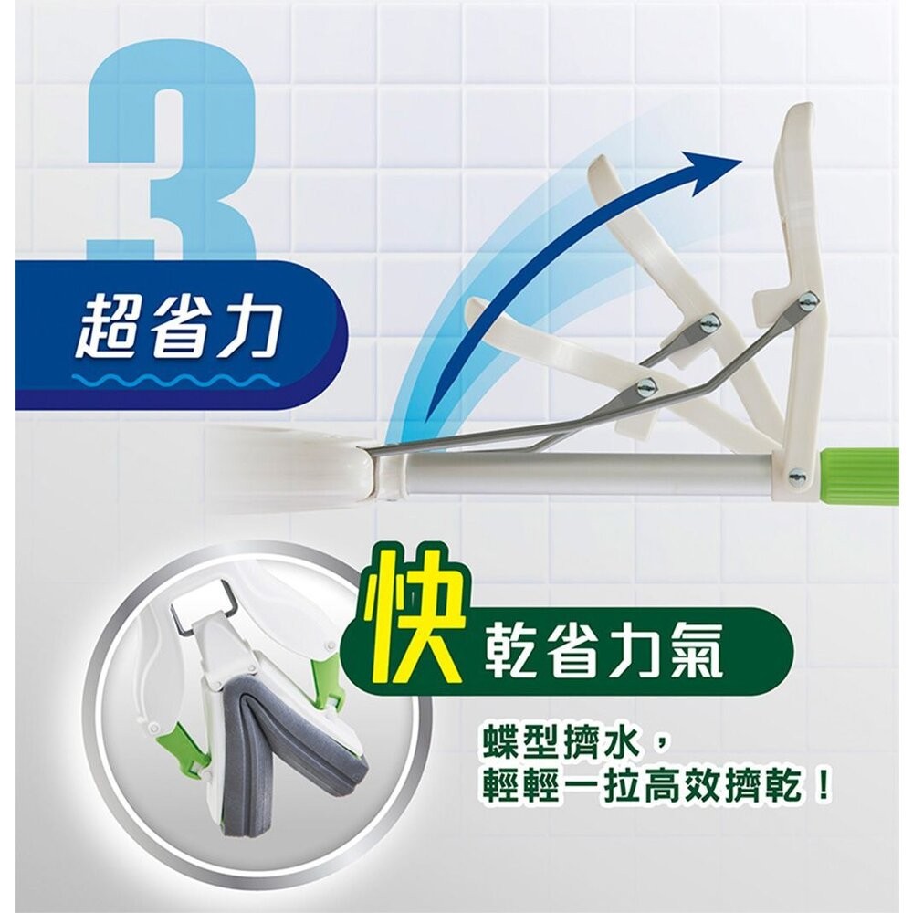 3M 高密度瞬吸膠棉拖把(1桿1頭)-細節圖8