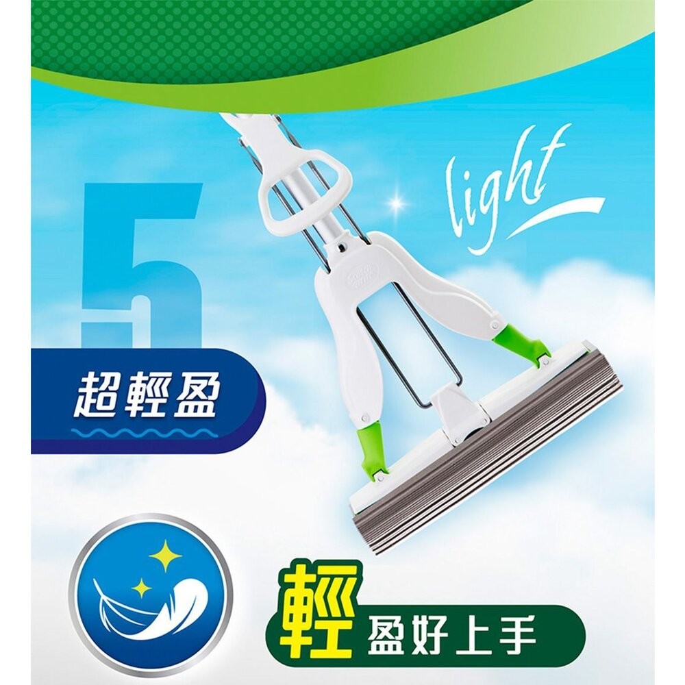 3M 高密度瞬吸膠棉拖把(1桿1頭)-細節圖11