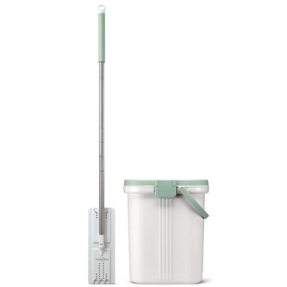 3M 百利免手洗平板拖把刮水桶  HFB001 (1桶1桿1布)-細節圖4