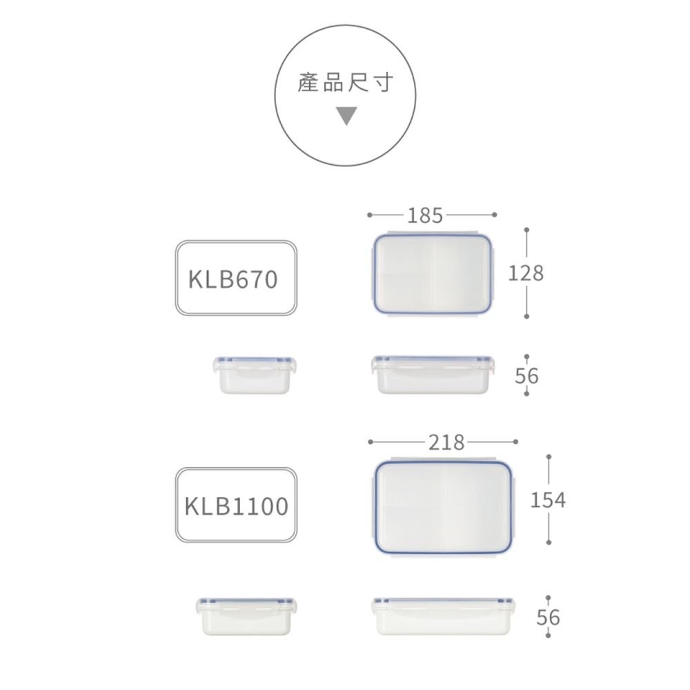 聯府 中三格天廚微波盒 KLB670-細節圖2