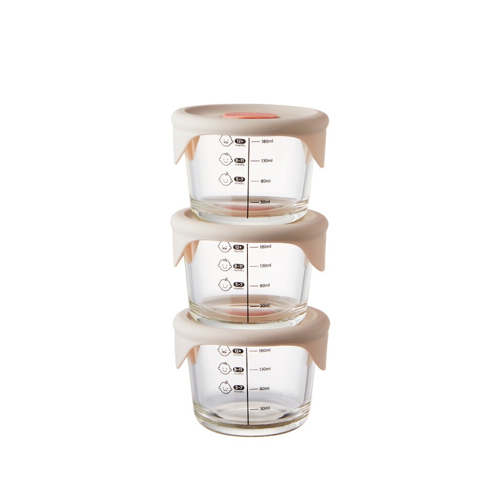 樂扣樂扣 寶寶副食品玻璃調理盒3入LLG508S3 圓形/方形/灰粉色/淡紫色/薄荷綠-規格圖11