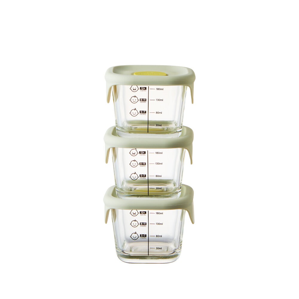 樂扣樂扣 寶寶副食品玻璃調理盒3入LLG508S3 圓形/方形/灰粉色/淡紫色/薄荷綠-規格圖11