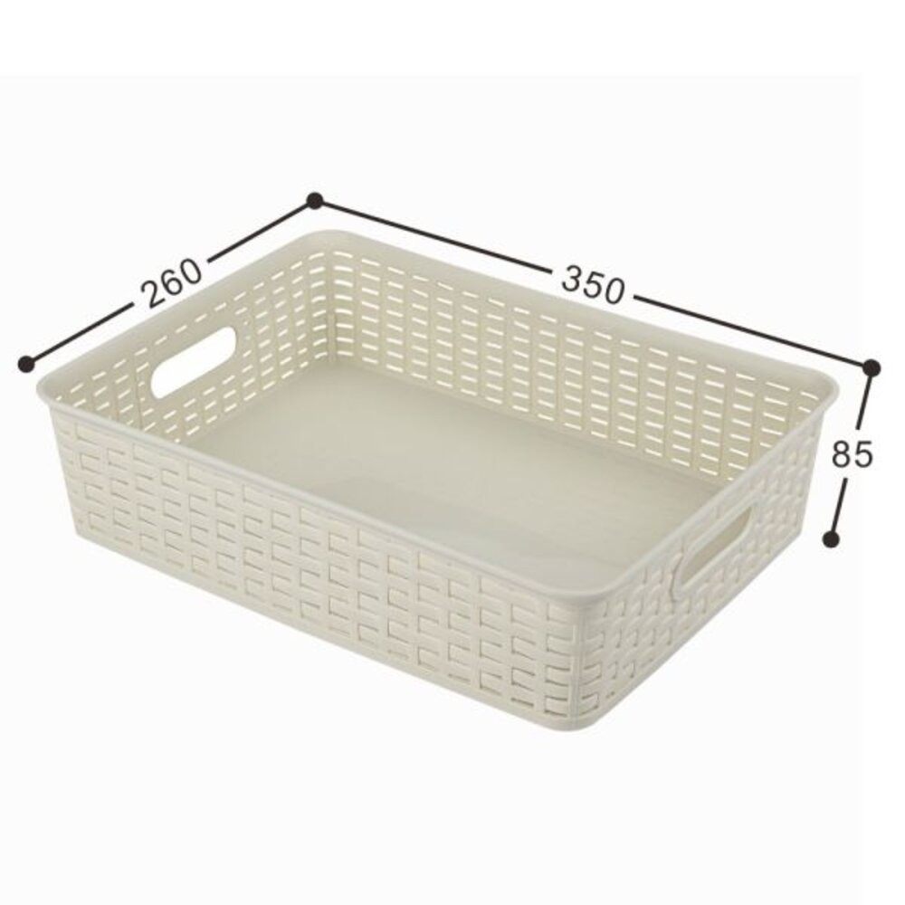 聯府 藤藝103收納籃6.5L    KGB-103(超取限5個)-細節圖2