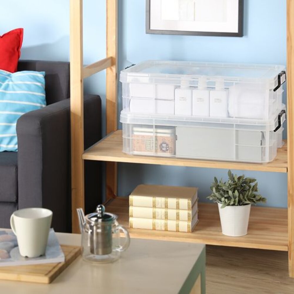 KEYWAY 透明強固型掀蓋整理箱65L收納箱K-036-細節圖6