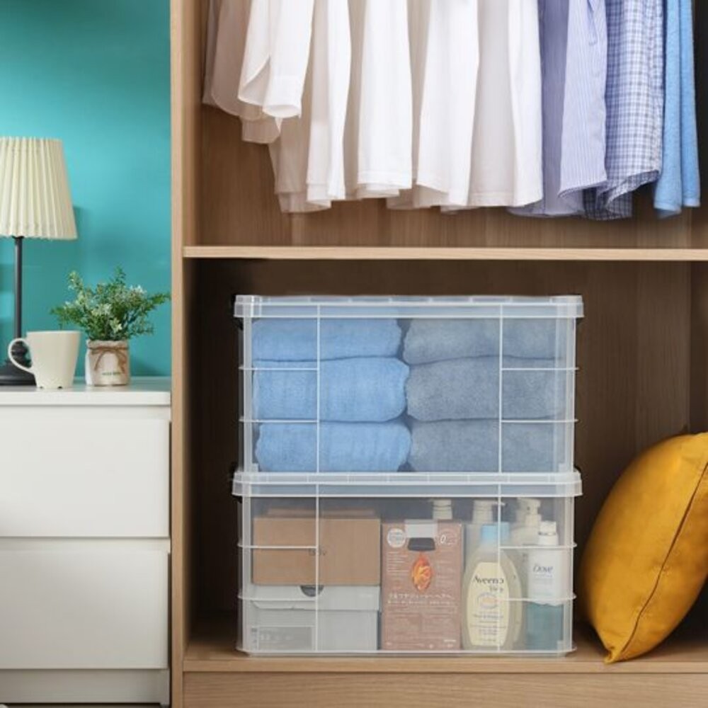 KEYWAY 透明強固型掀蓋整理箱65L收納箱K-036-細節圖7