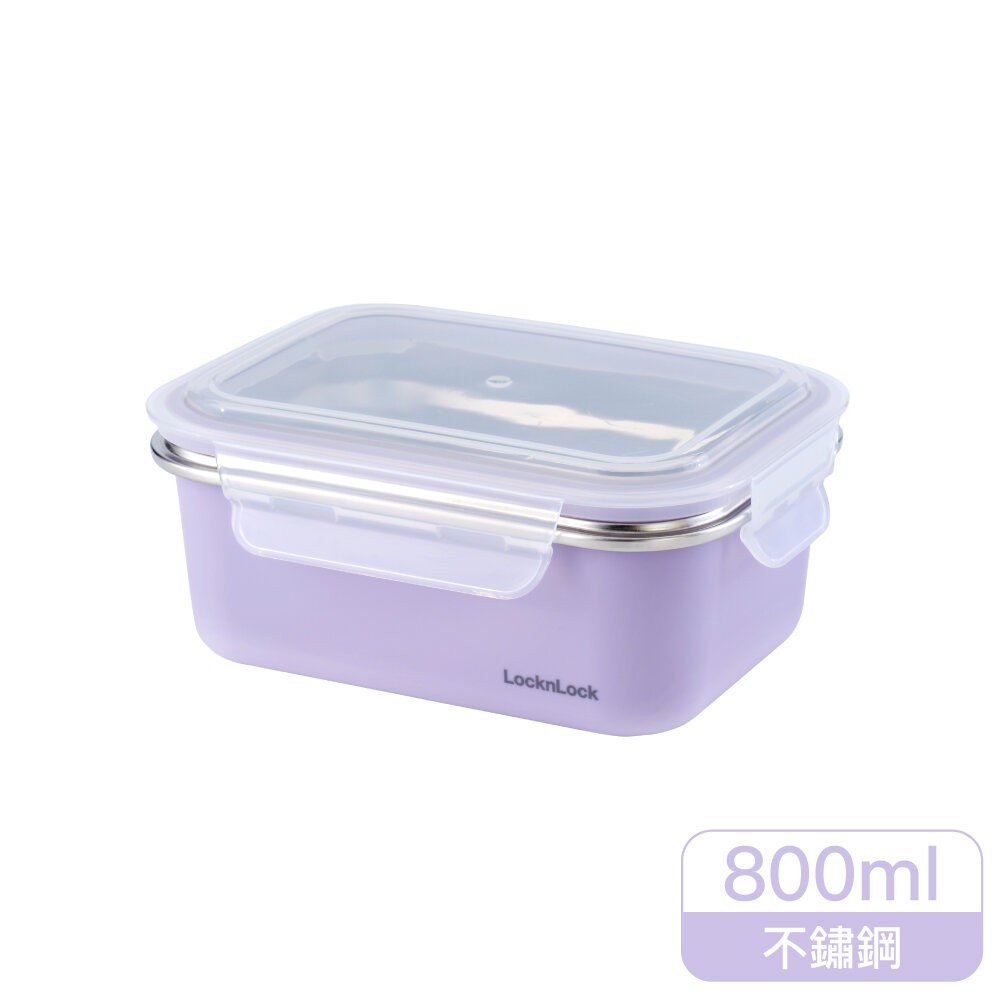樂扣樂扣可微波玩美Match不鏽鋼隔熱便當盒/丁香紫/500ml(LST574PUP)/800ml(LST575PUP)-規格圖8