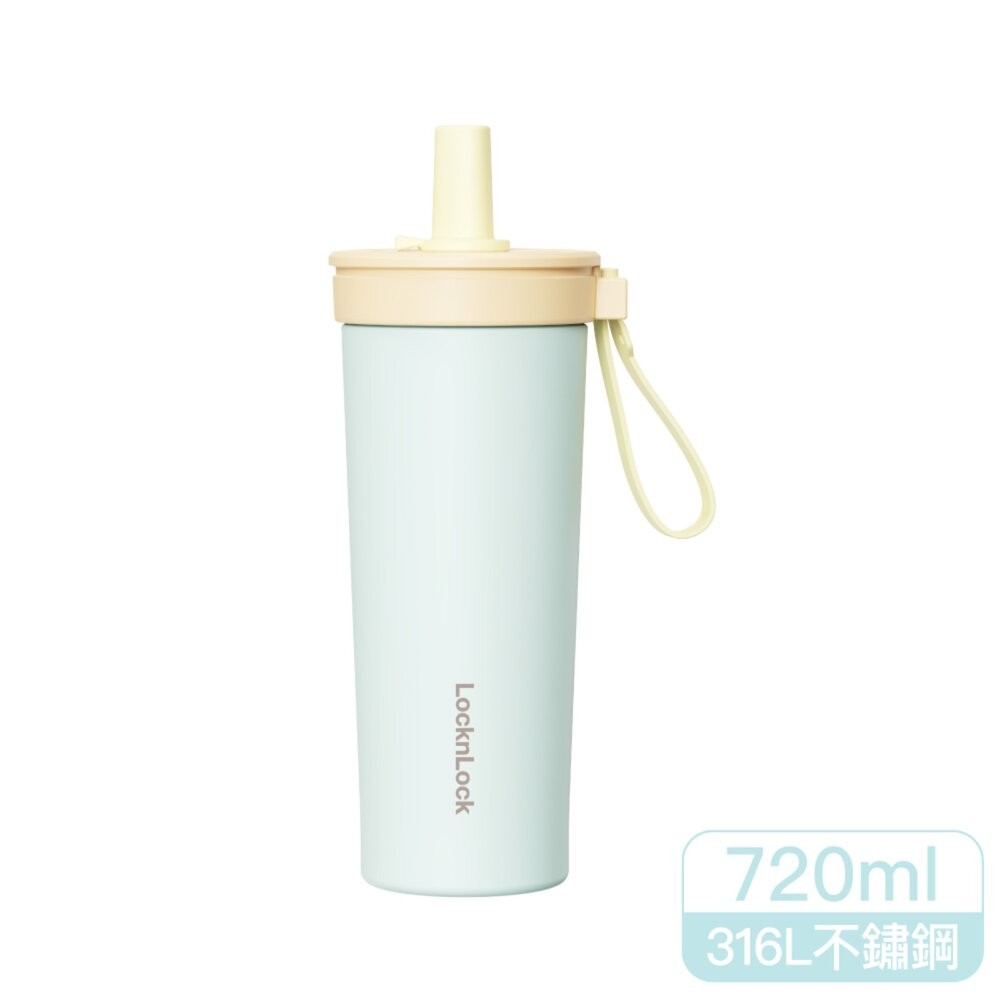 樂扣樂扣嚼對FUN飲不鏽鋼吸管杯買就送杯刷/720ml/莓果馬卡龍(LHC4341BPUP)/抹茶奶霜(LHC4341Y-細節圖5