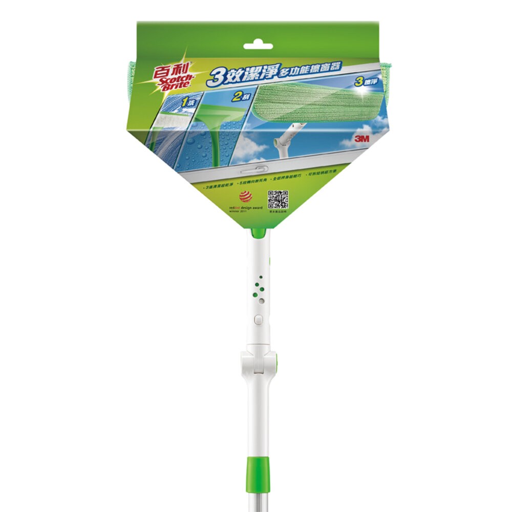3M 百利三效潔淨多功能擦窗器：窗刷／補充-規格圖9