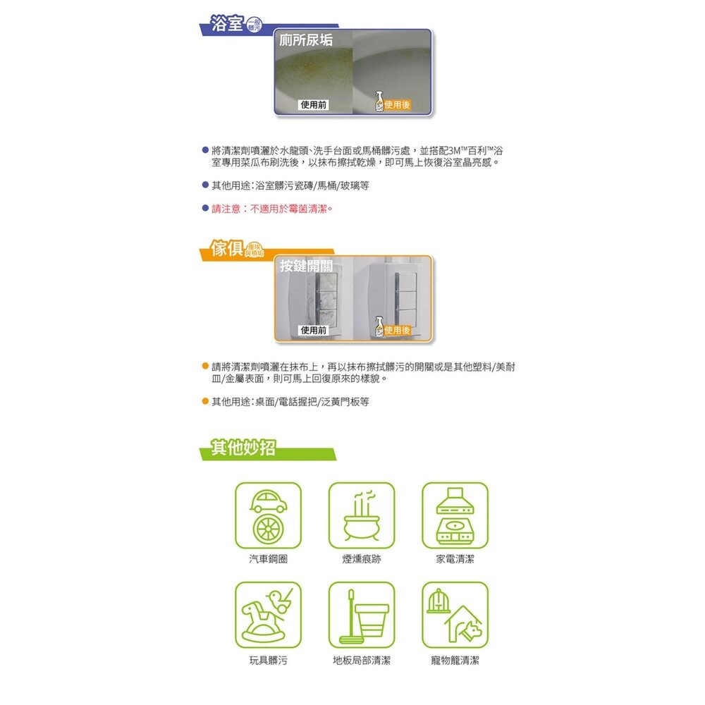 3M 魔利 萬用去污劑 最新款 A+防污膜新配方：500ml/946ml/4公升-細節圖7
