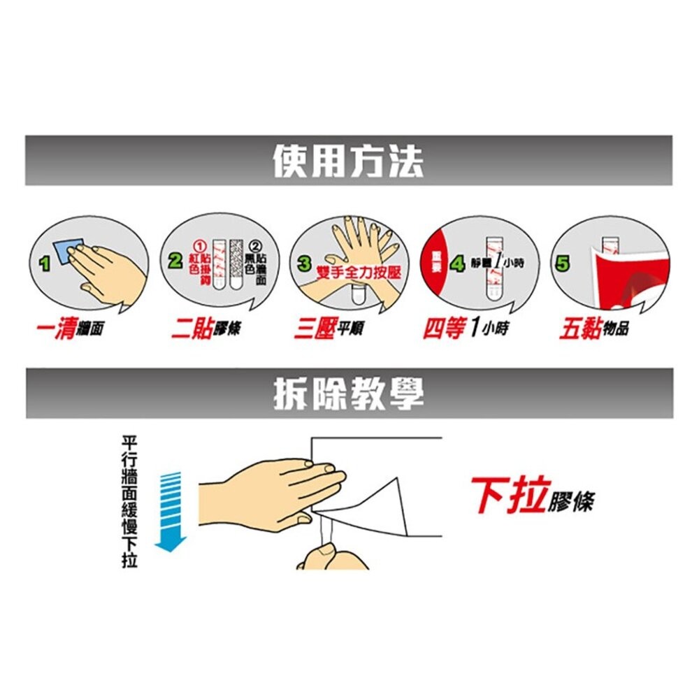 3M 無痕 多用途雙面膠條-3種尺寸【貼春聯、海報、裝飾節日適用】-細節圖6