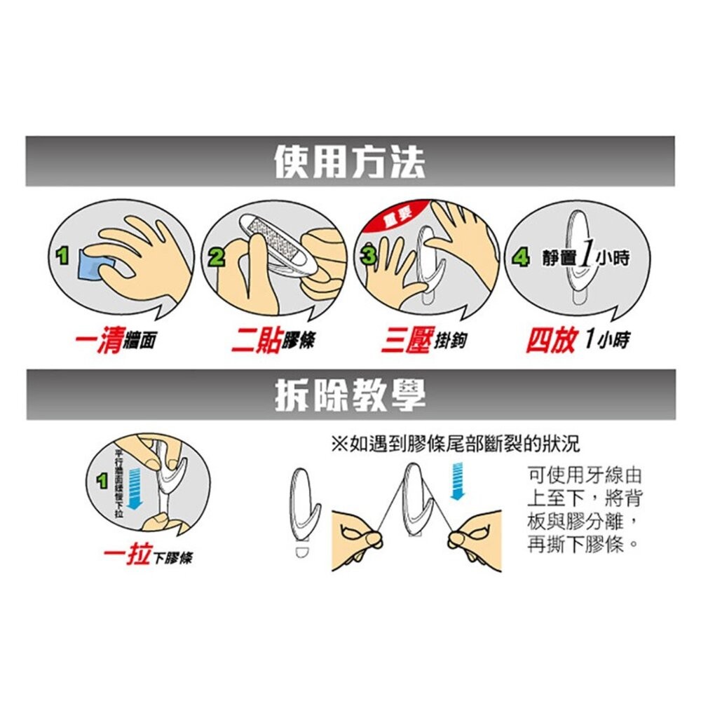 3M無痕透明膠條：中型/小型-細節圖7