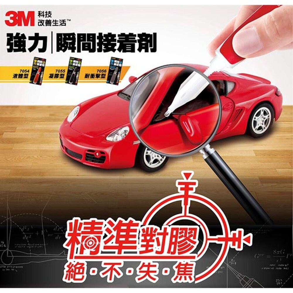 3M Scotch 強力瞬間接著劑：液體型7054/凝膠型7055/耐衝擊型7056-細節圖5
