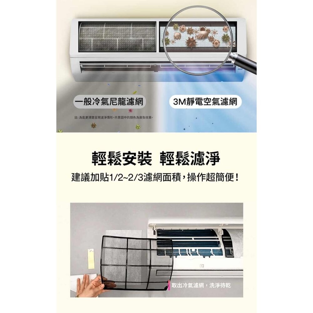 3M 專業級靜電空氣濾網/冷氣濾網-病毒過濾型 9808-SRTC(輕巧捲筒裝-1入組-適用空調/清淨機/除濕機)-細節圖8