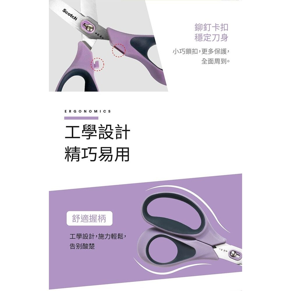 3M Scotch 開箱剪刀 8吋 不沾膠帶3M-SS-U-N8-細節圖9