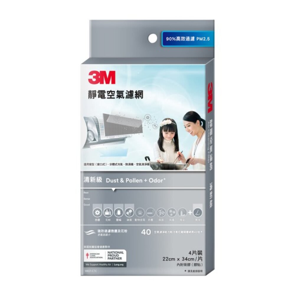 3M 有效過濾PM2.5靜電空氣濾網 冷氣靜電濾網：專業級/高效級/清新級/淨化級-規格圖8