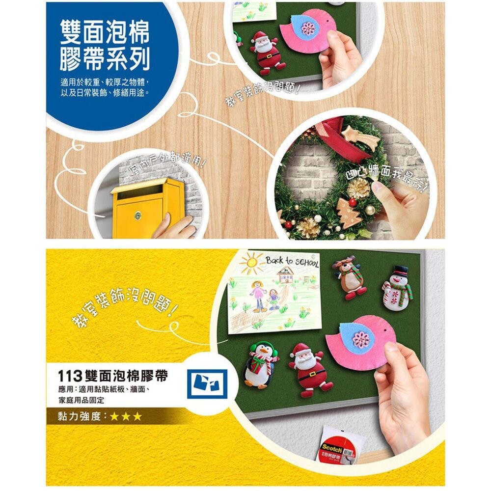 3M 116 百利超強力雙面泡棉膠帶：12mm/18mm/24mm/48mm*3yd    2倍黏力-細節圖2