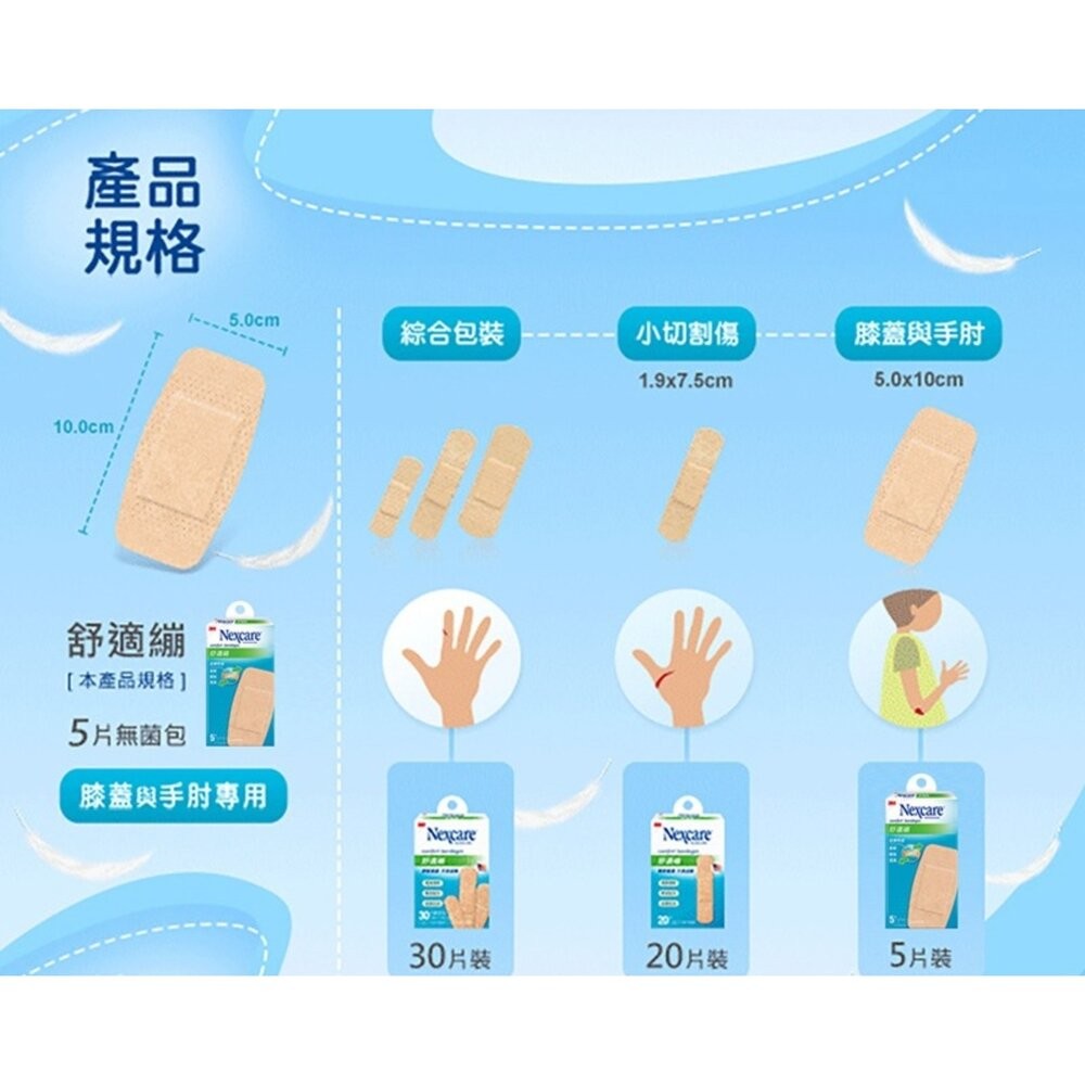 3M 舒適繃：5片/20片/30片-細節圖3
