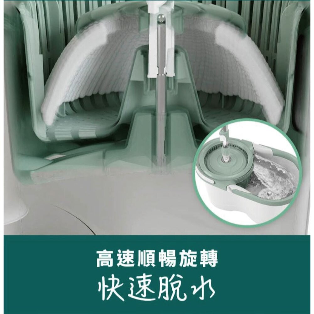 3M 百利NT7雙渦輪旋轉拖把組(1桿1桶1擦布)★布盤適用好神拖-細節圖4