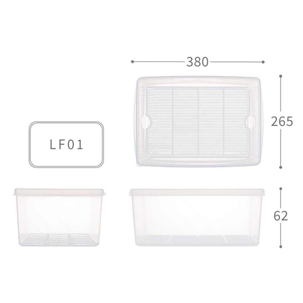 聯府 名廚長型保鮮盒： 1號/2號/3號/4號/5號/6號/7號 蔬果保鮮盒 耐熱盒 冷藏保鮮盒 密封盒 儲物盒 耐熱盒-規格圖9