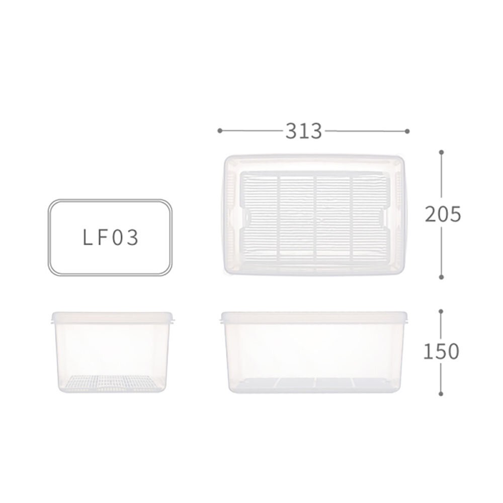 聯府 名廚長型保鮮盒： 1號/2號/3號/4號/5號/6號/7號 蔬果保鮮盒 耐熱盒 冷藏保鮮盒 密封盒 儲物盒 耐熱盒-規格圖9