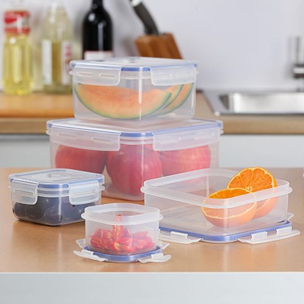 聯府 天廚方型保鮮盒：便當盒 密封盒 可微波 野餐盒-細節圖2