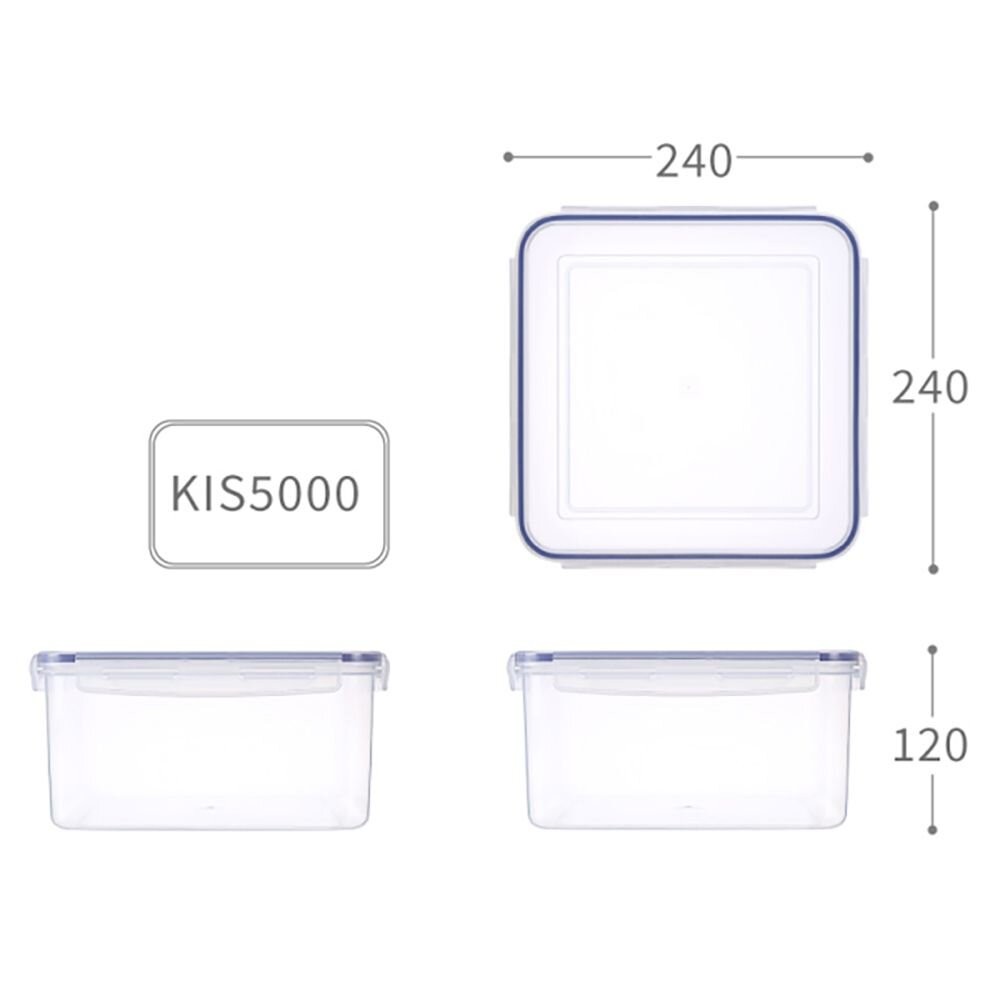 聯府 天廚方型保鮮盒 KIS-5000-細節圖2