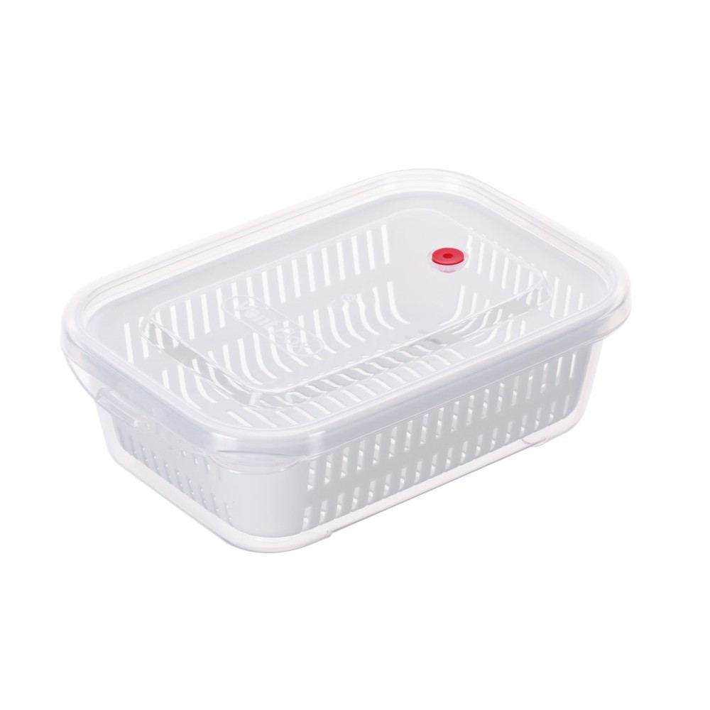 台灣製KEYWAY聯府 小廚師保鮮盒：長型890ML/方型970ML   瀝水保鮮盒  可微波冷凍-規格圖6