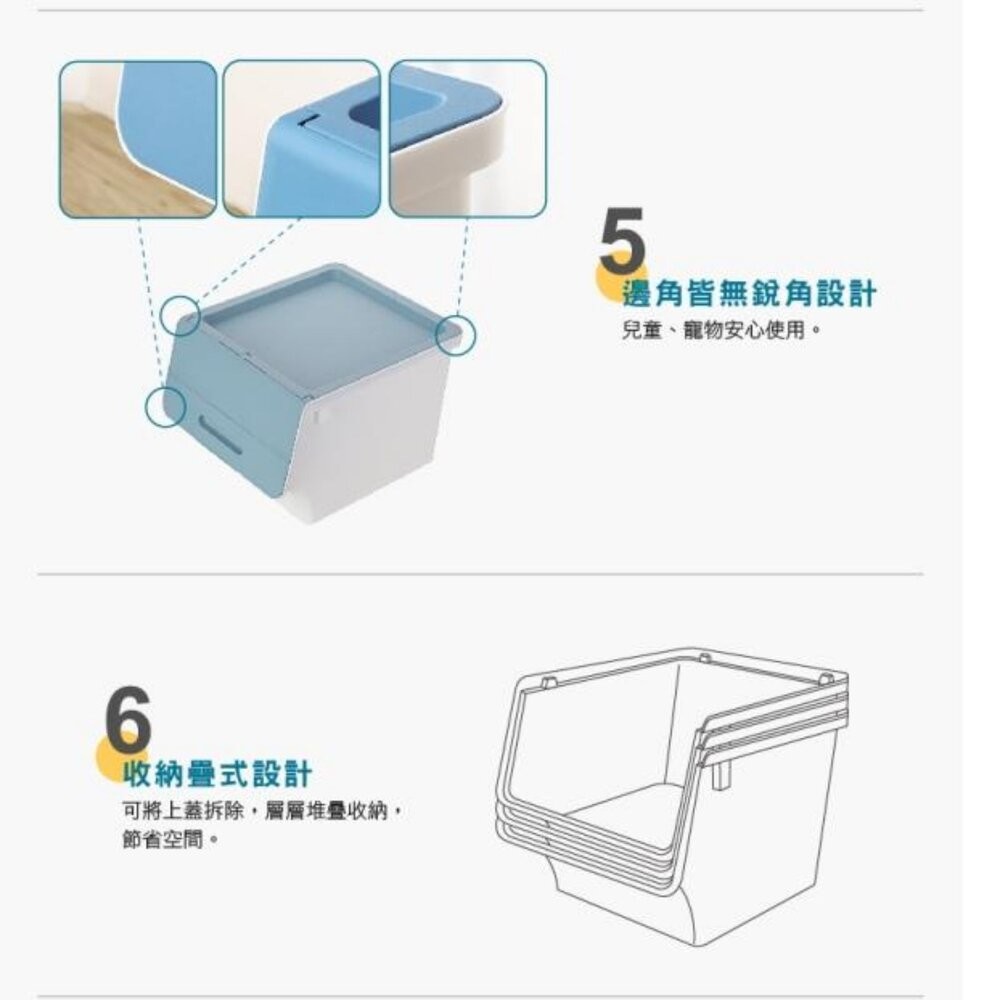 MIT 聯府 鄉村直取式整理箱65L-細節圖6