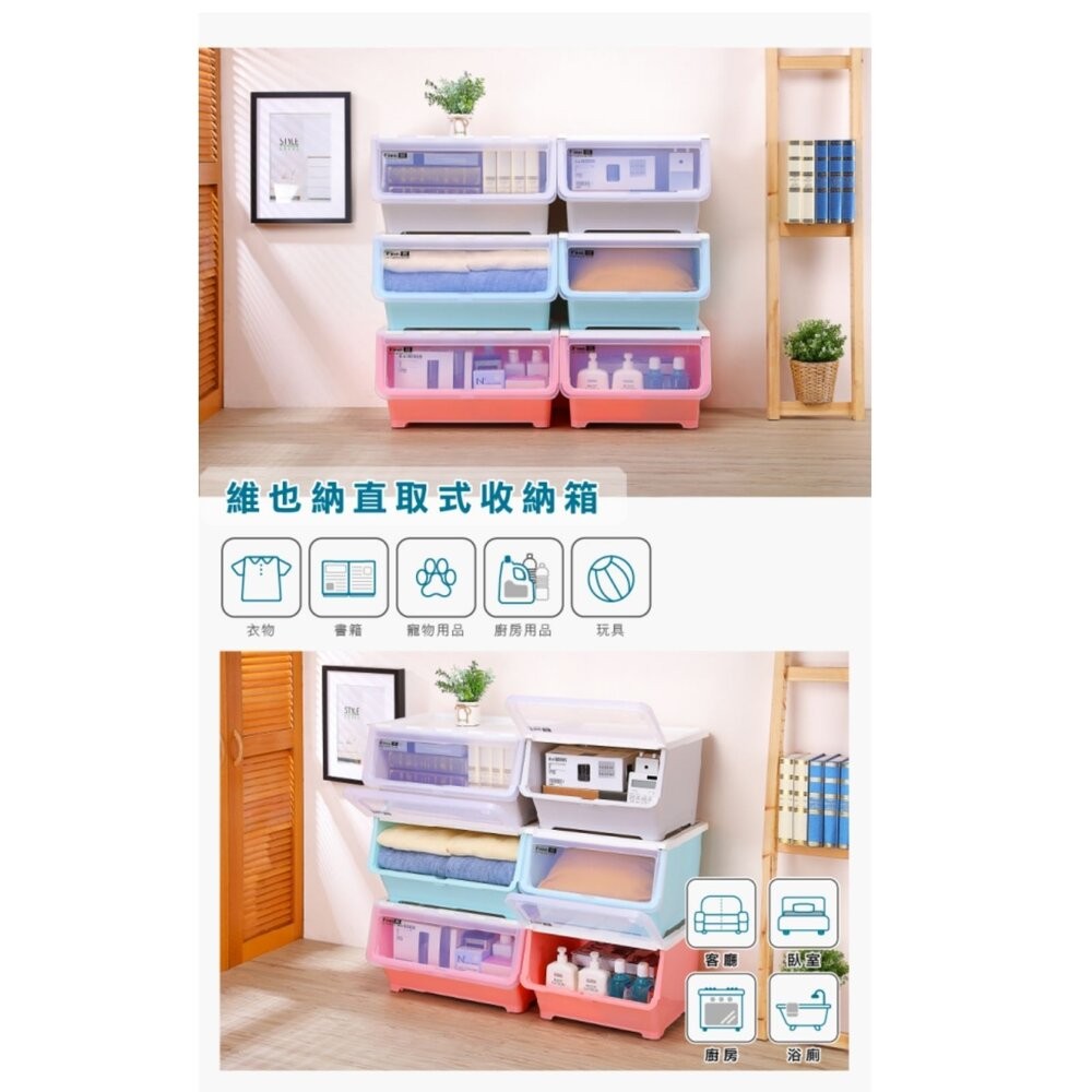 聯府 TF677維也納直取式收納箱 38L-細節圖2