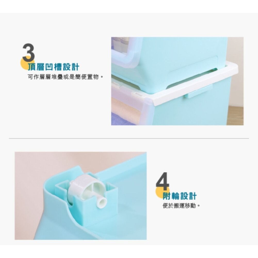 聯府 TF677維也納直取式收納箱 38L-細節圖4