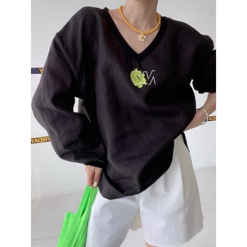 ✨台灣現貨✨😘正韓😘黑五特惠｜鹿角家太陽花串珠項鍊｜可愛微笑童趣設計｜單色-細節圖2