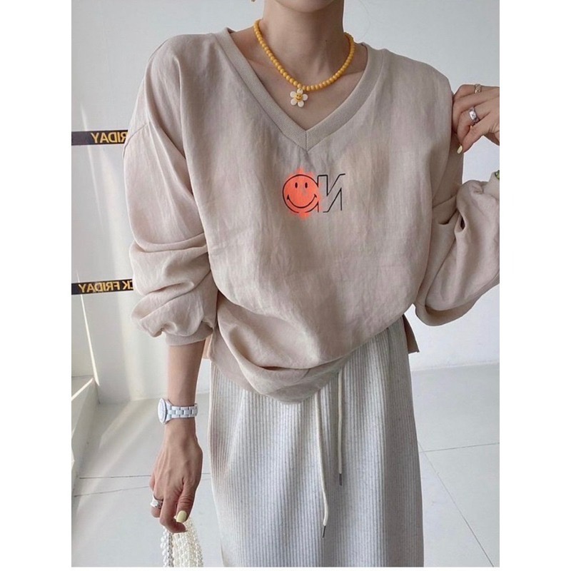 ✨台灣現貨✨😘正韓😘黑五特惠｜鹿角家太陽花串珠項鍊｜可愛微笑童趣設計｜單色-細節圖3