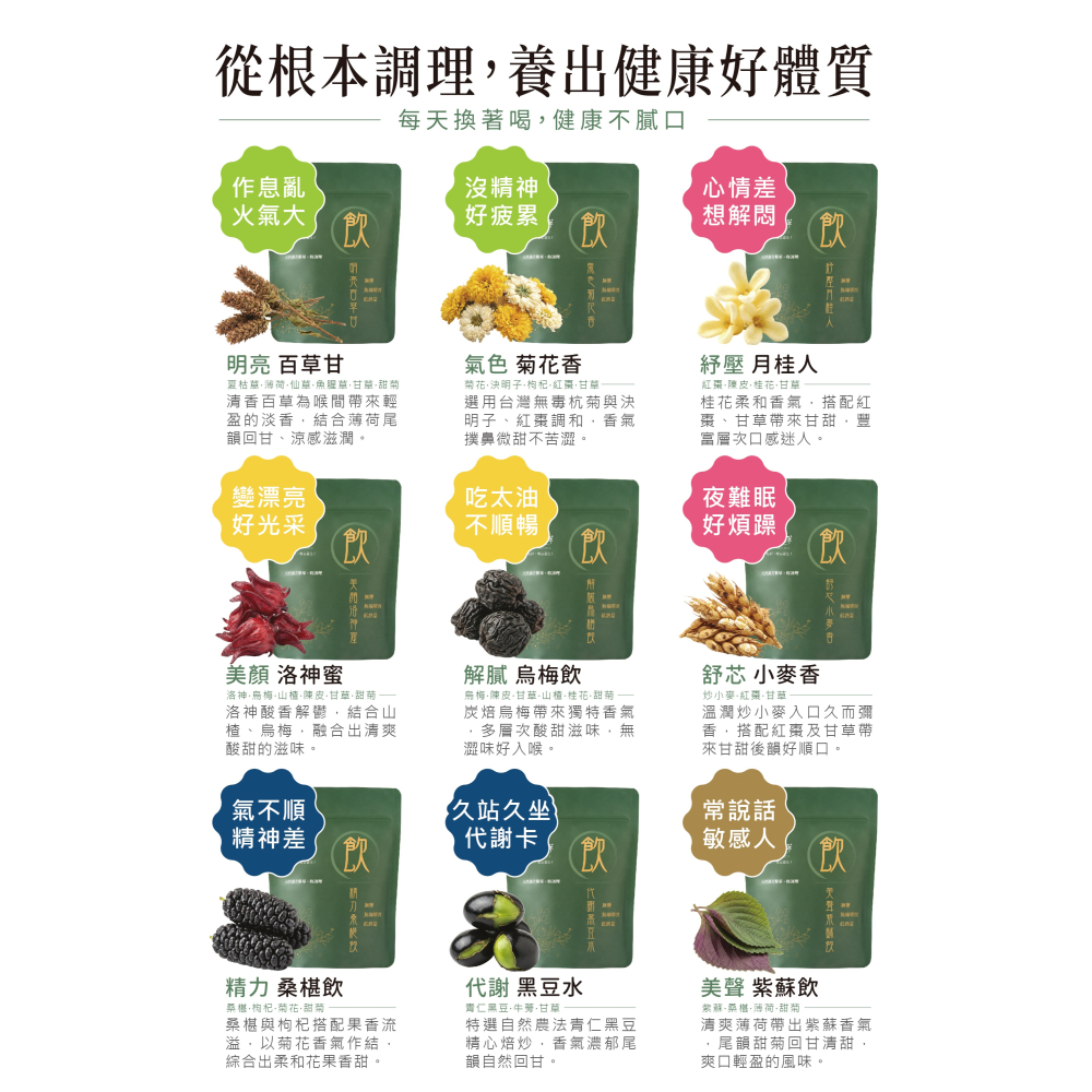 【限時購】茗京萃 漢方機能調理飲 15包/袋_15款選-細節圖2
