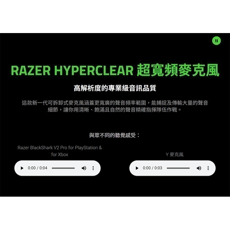 Razer 雷蛇 Blackshark V2 Pro 無線電競耳機 黑白 XBox PS 跨平台相容 無線耳麥-細節圖6