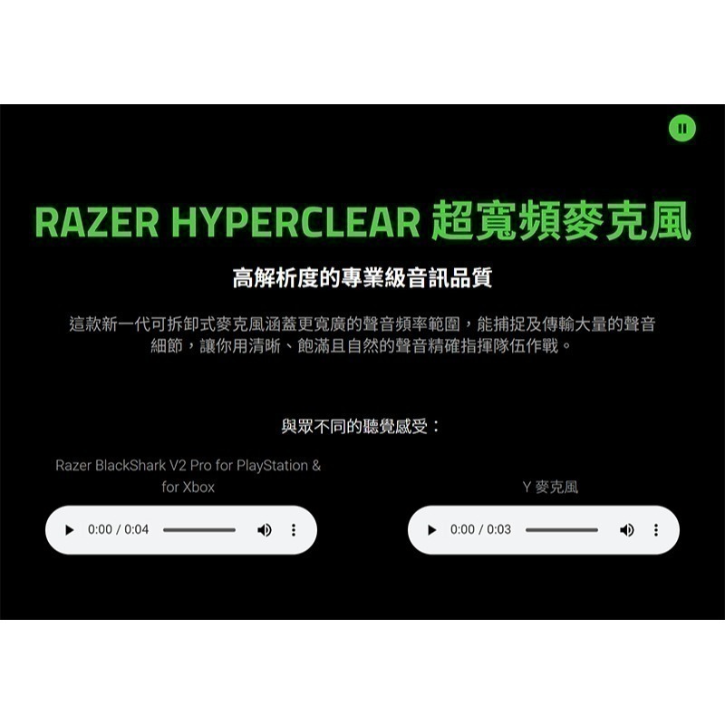 Razer 雷蛇 Blackshark V2 Pro 無線電競耳機 黑白 XBox PS 跨平台相容 無線耳麥-細節圖6