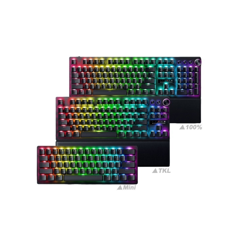 Razer 雷蛇 獵魂光蛛 V3 Pro-Analog 鍵盤光學軸 中文 100% TKL Mini 光軸 PBT鍵帽-細節圖2