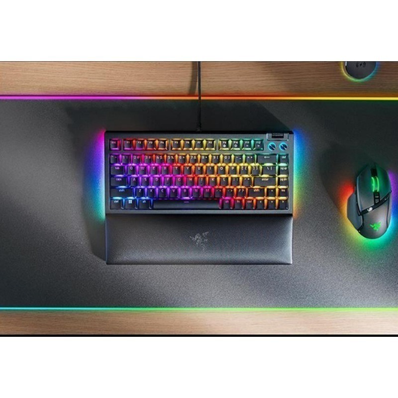 Razer 雷蛇 BlackWidow V4 75% 黑寡婦V4 黑色 白色 幻影綠 熱插拔機械鍵盤 橘軸 中文 英文-細節圖3
