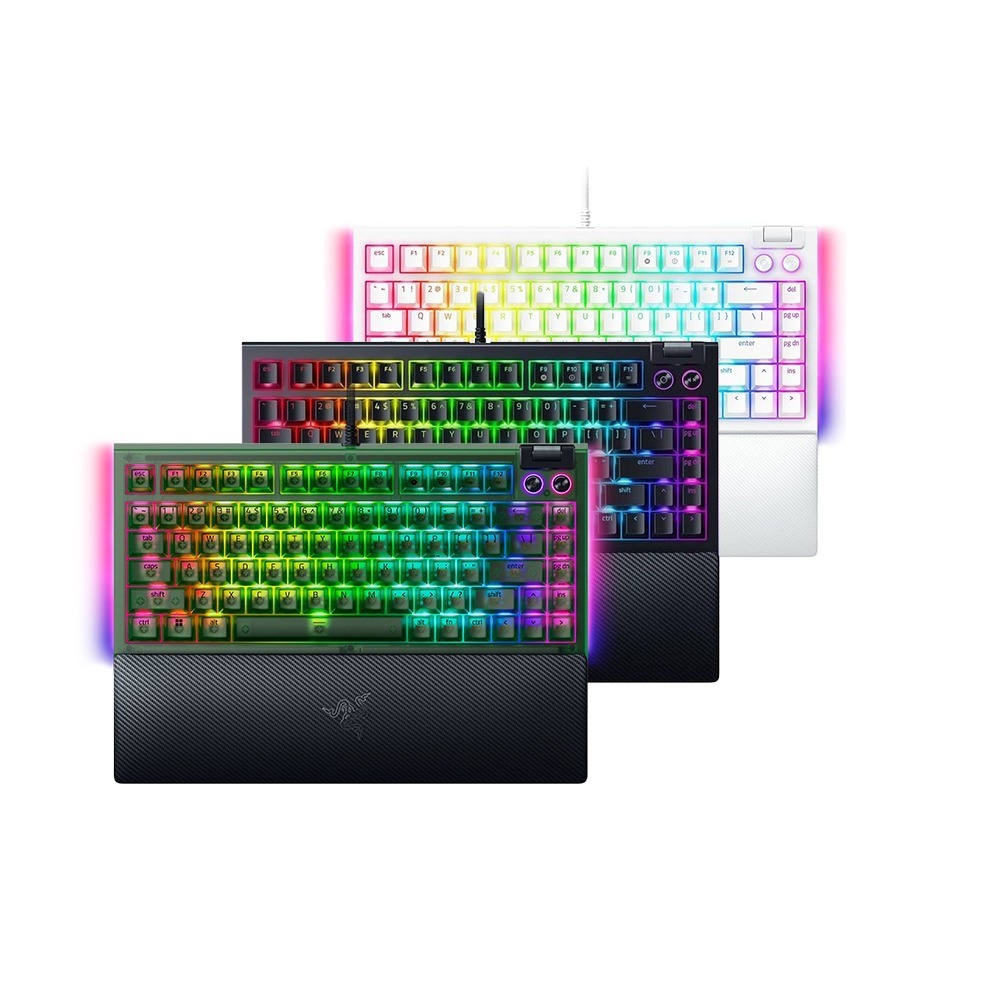 Razer 雷蛇 BlackWidow V4 75% 黑寡婦V4 黑色 白色 幻影綠 熱插拔機械鍵盤 橘軸 中文 英文-細節圖2