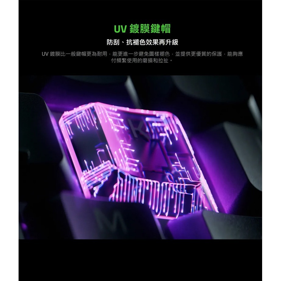 Razer 雷蛇 ORNATA V3  雨林狼蛛鍵盤 機械式按鍵軸 柔軟護腕墊 RGB 燈光 矮軸按鍵-細節圖6