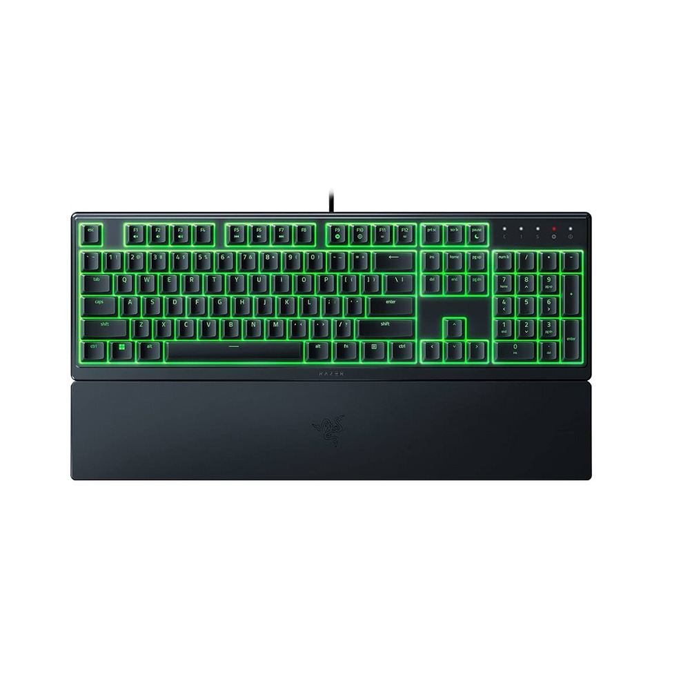 Razer 雷蛇 ORNATA V3 X 雨林狼蛛鍵盤 靜音薄膜按鍵軸 防潑水 人體工學護腕墊-細節圖2