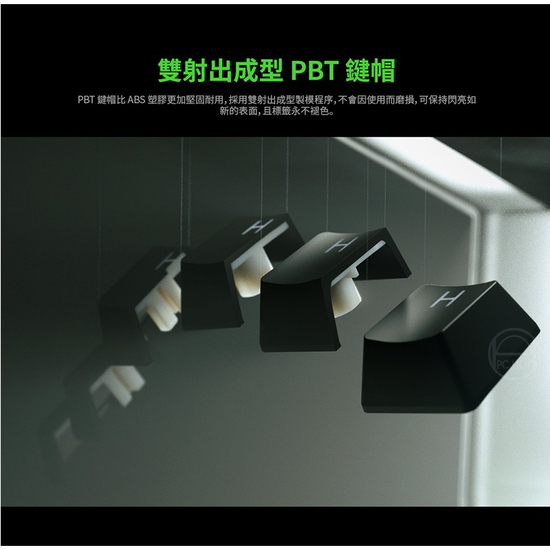 Razer 雷蛇 Huntsman V2 獵魂光蛛 機械式鍵盤 RAZER光軸 PBT鍵帽 吸音泡棉 人體工學護腕-細節圖6